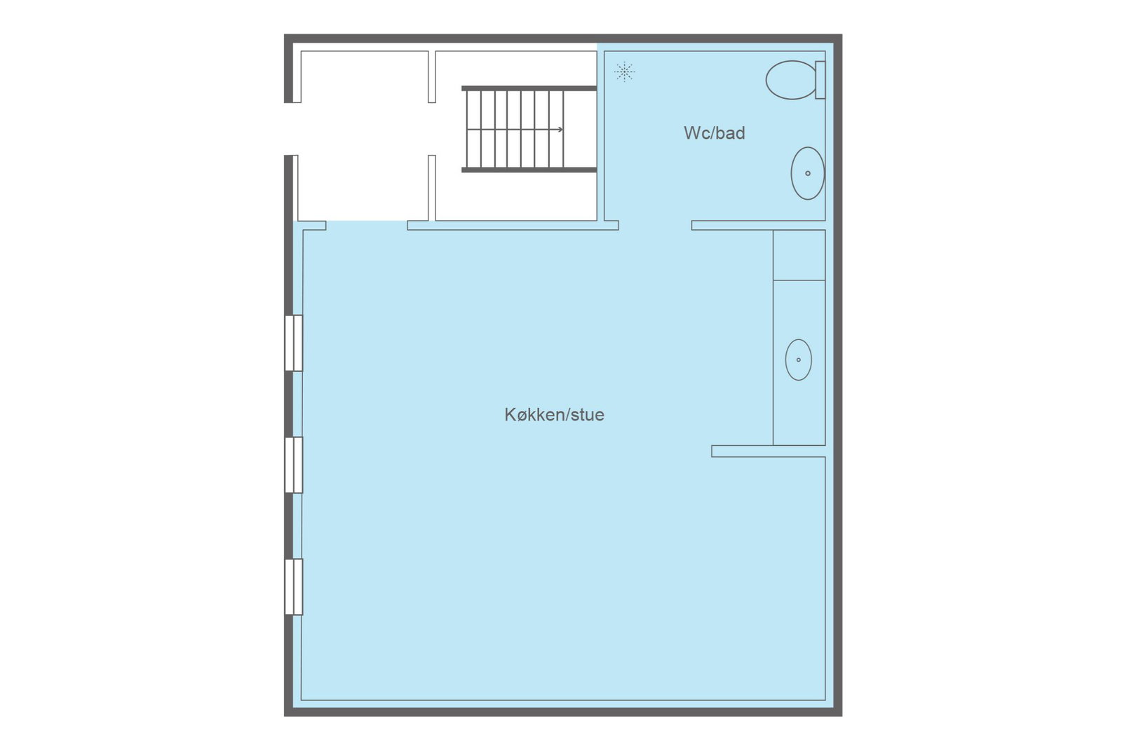 1-værelses lejlighed på 47 m² til leje i Aarhus C – Mejlgade, stuen – billede 10