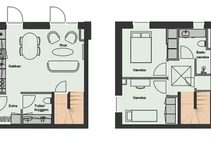 Skønt 3-værelses rækkehus i to plan med have – billede 6