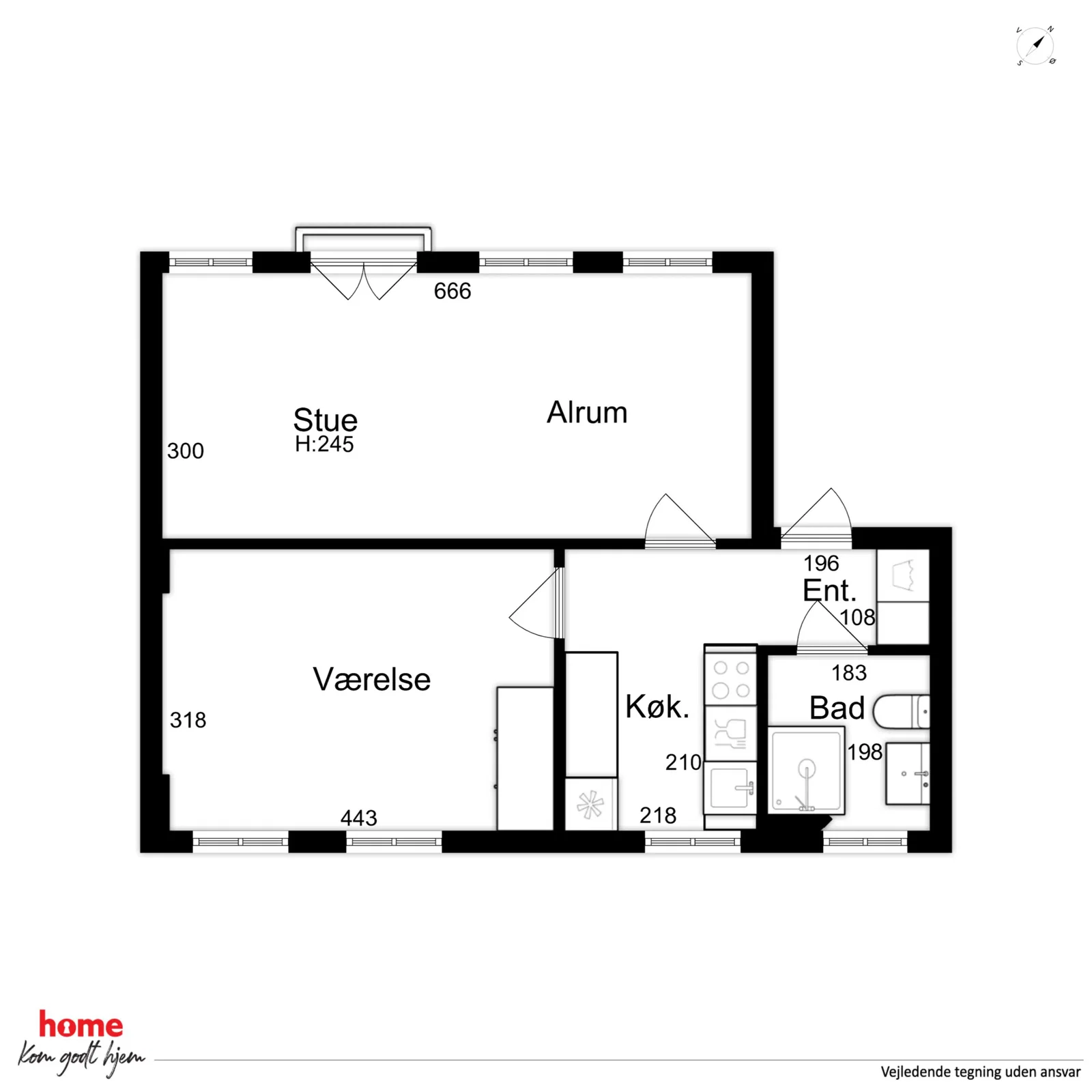 Central 2-room apartment in Indre By, København K – photo 18