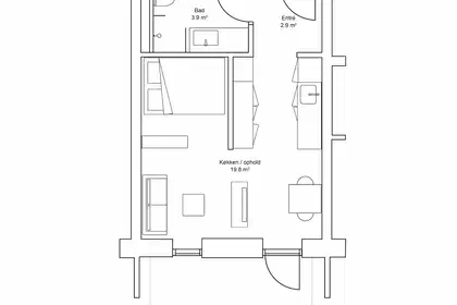 Attractive 2-room apartment with south-west facing terrace – photo 6