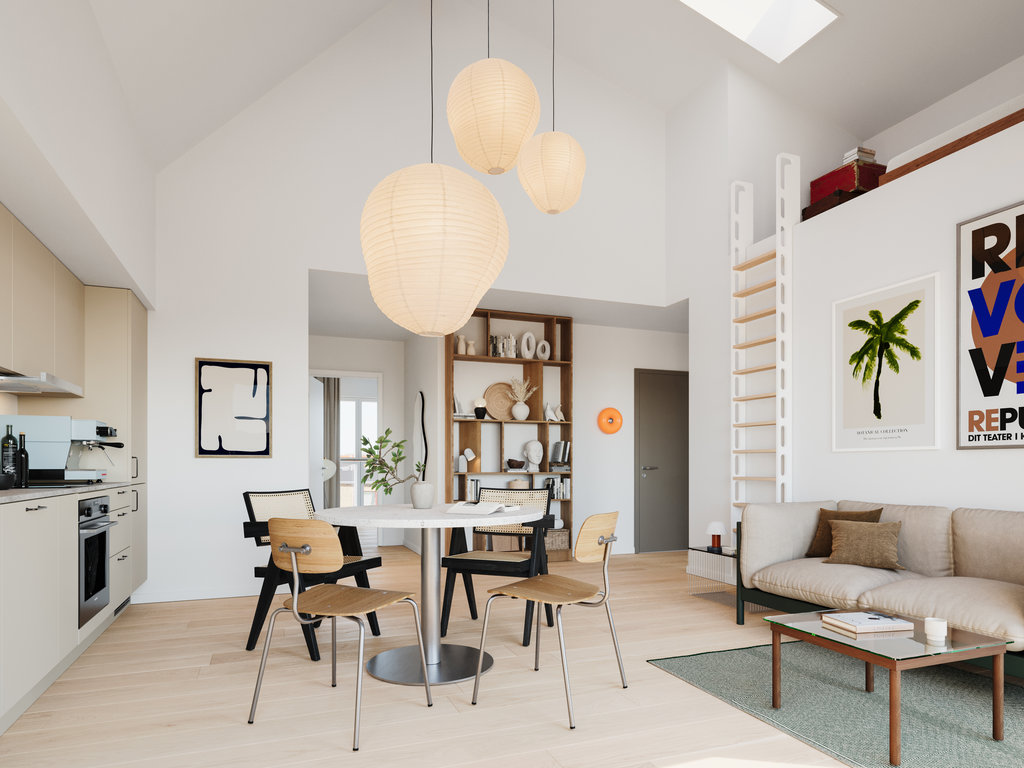 Newly built apartment with high ceilings and balcony in Copenhagen NV – photo 3