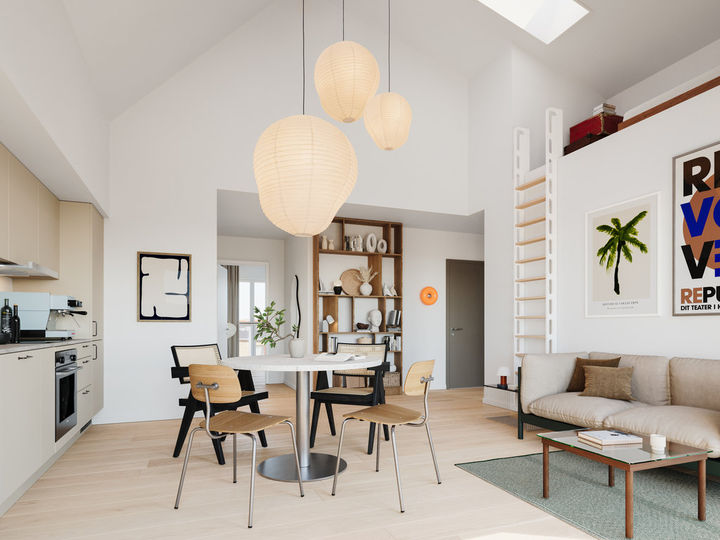 Newly built apartment with high ceilings and balcony in Copenhagen NV – photo 3