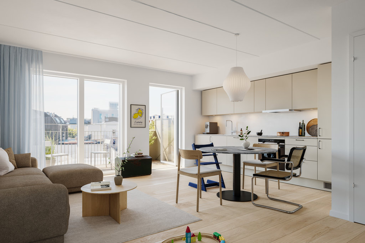 Newly built apartment with high ceilings and balcony in Copenhagen NV – photo 4